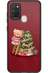 Christmas Bear (Burgundy) - Samsung Galaxy A21 S