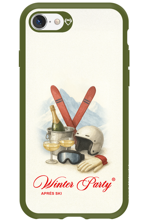 Winter Ski Party - Apple iPhone 8