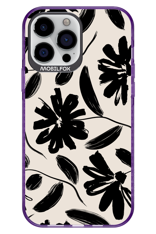 Monochrome Flowerss 2.0 - Apple iPhone 13 Pro Max