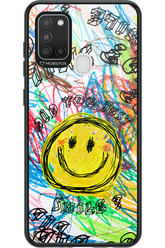 Crayon Smiley Colorful - Samsung Galaxy A21 S