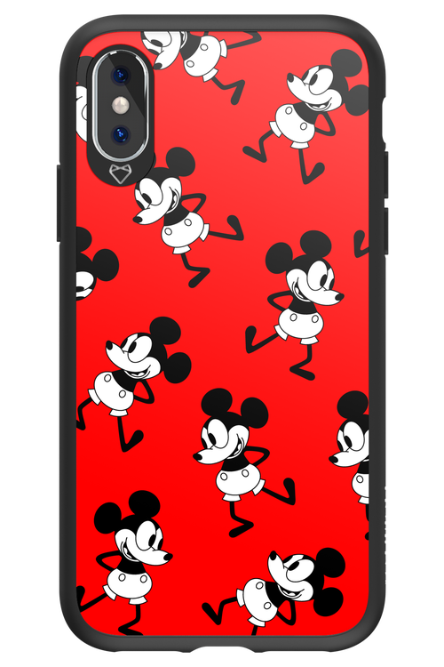 Iconic Mouse (red pattern) - Apple iPhone XS