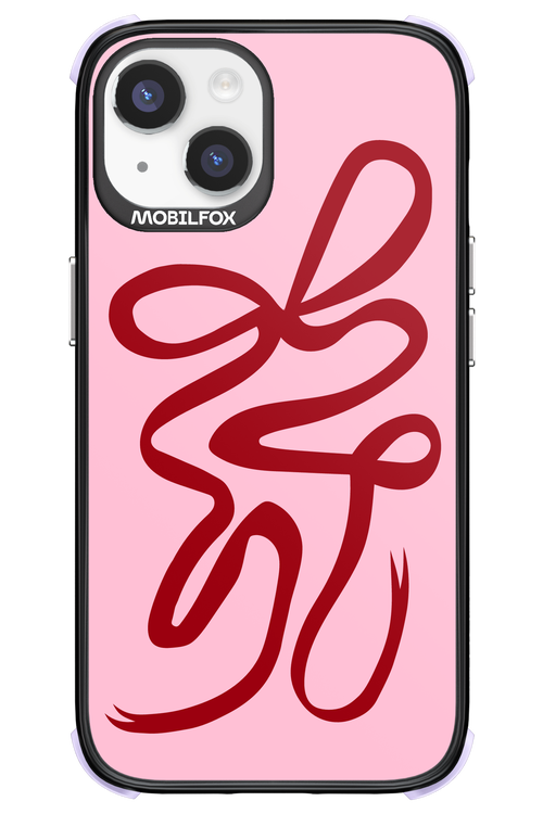 Burgundy Bow - Apple iPhone 14