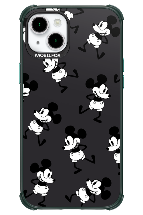Iconic Mouse (antracite pattern) - Apple iPhone 15 Plus