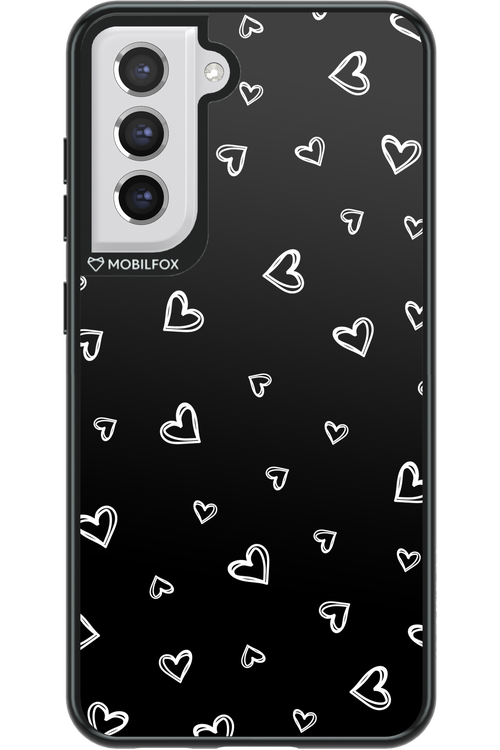 Monochrome Hearts 2.0 - Samsung Galaxy S21 FE