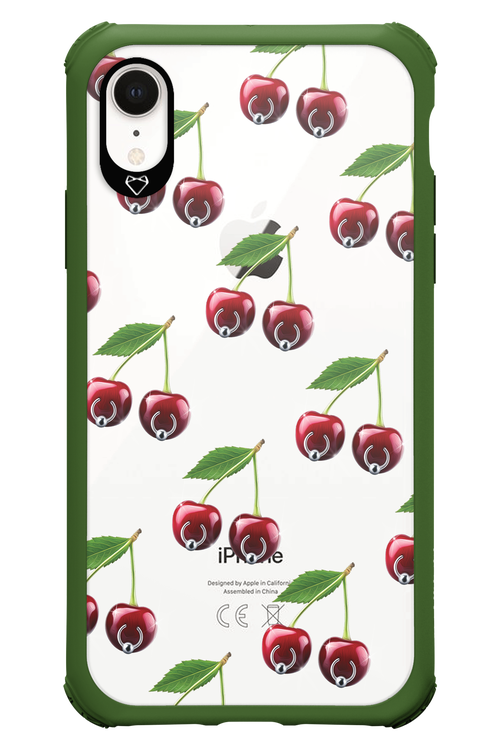 Spicy Cherries Transparent - Apple iPhone XR