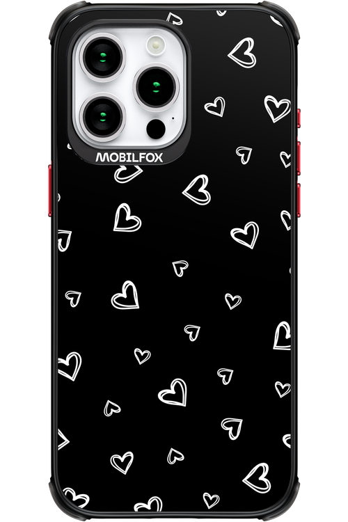 Monochrome Hearts 2.0 - Apple iPhone 15 Pro Max