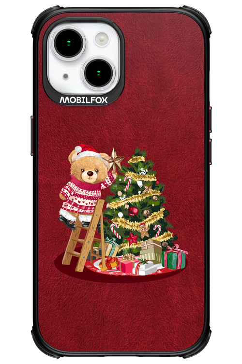 Christmas Bear (Burgundy) - Apple iPhone 15