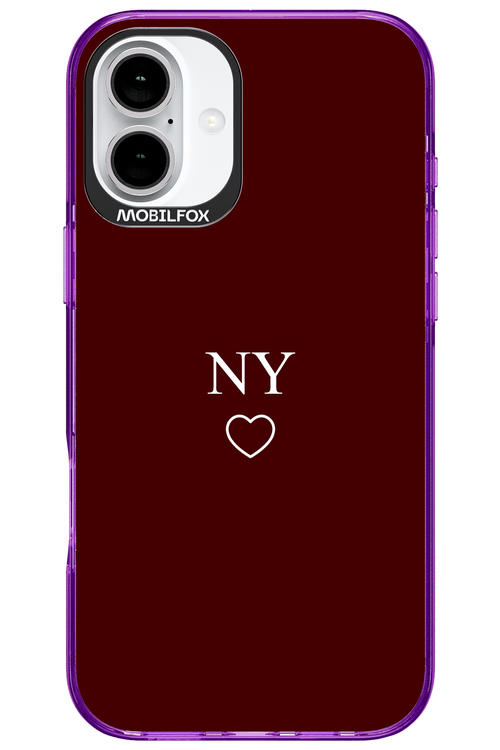 NY Burgundia 2.0 - Apple iPhone 16 Plus