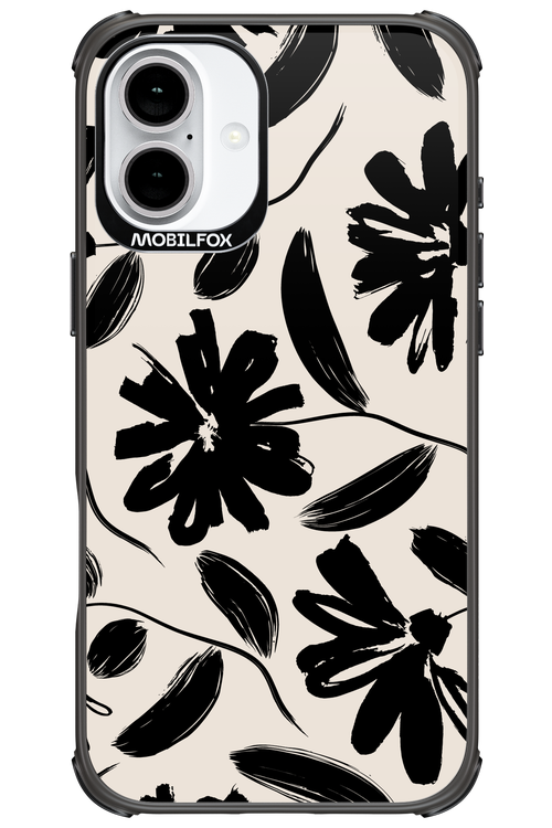 Monochrome Flowerss 2.0 - Apple iPhone 16 Plus