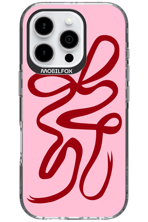 Burgundy Bow - Apple iPhone 16 Pro
