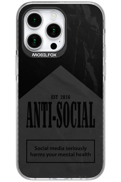 ANTI-SOCIAL (BLVCK) 2.0 - Apple iPhone 15 Pro Max