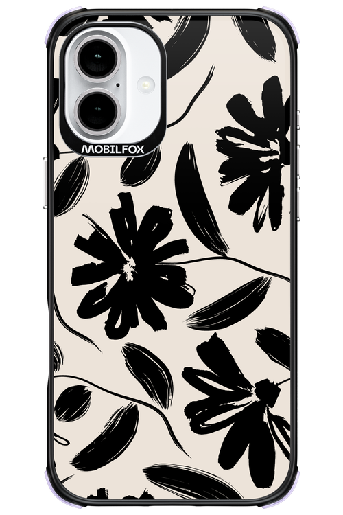 Monochrome Flowerss 2.0 - Apple iPhone 16 Plus