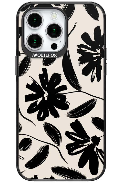 Monochrome Flowerss 2.0 - Apple iPhone 15 Pro Max