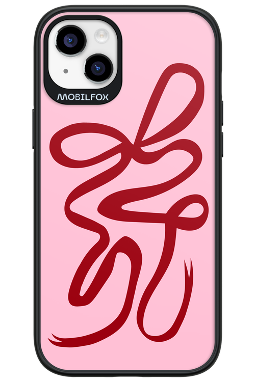 Burgundy Bow - Apple iPhone 14 Plus