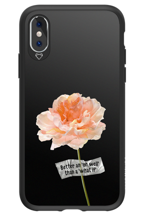 Flower Black - Apple iPhone XS