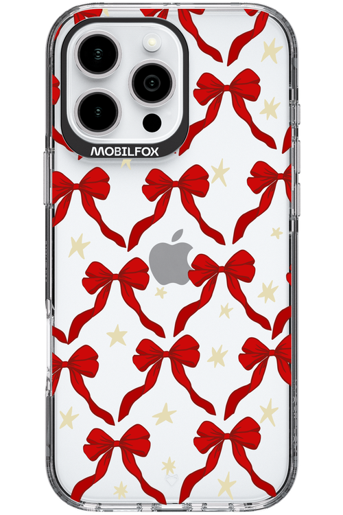 Bow & Stars (Transparent) - Apple iPhone 16 Pro Max