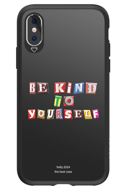 Be Kind To Yourself Black - Apple iPhone XS