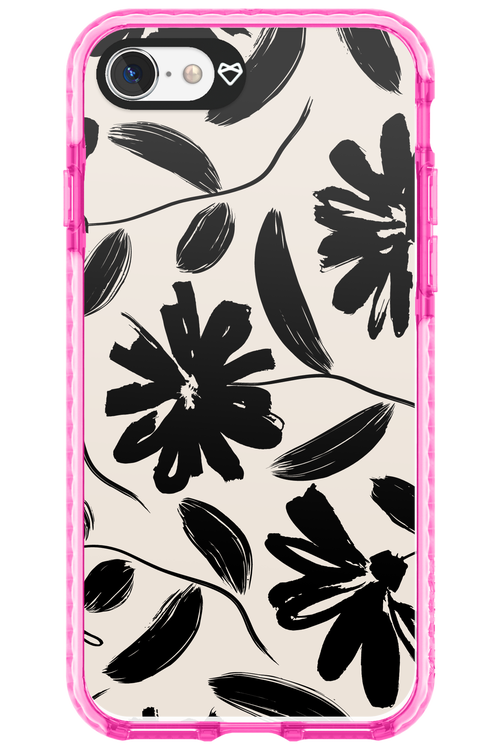 Monochrome Flowerss - Apple iPhone SE 2020