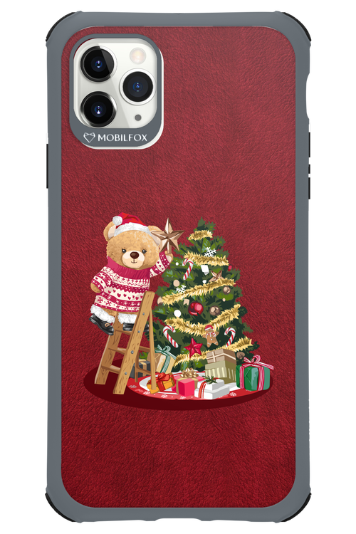 Christmas Bear (Burgundy) - Apple iPhone 11 Pro Max