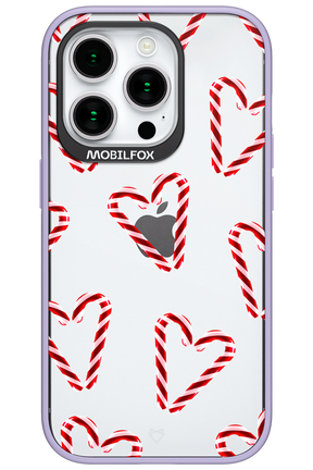 Candy Cane Hearts - Apple iPhone 15 Pro