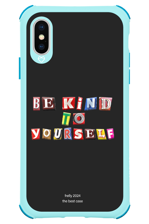 Be Kind To Yourself Black - Apple iPhone XS