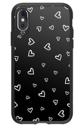 Monochrome Hearts 2.0 - Apple iPhone XS