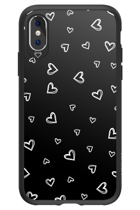 Monochrome Hearts 2.0 - Apple iPhone XS