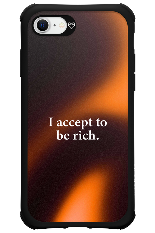 I accept to be rich - Apple iPhone 8