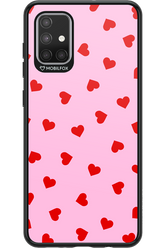 Sprinkle Heart Pink - Samsung Galaxy A71