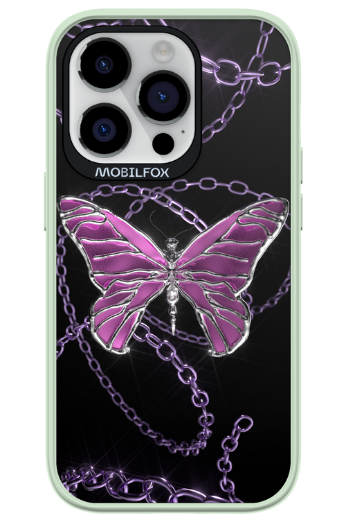 Butterfly Necklace - Apple iPhone 14 Pro