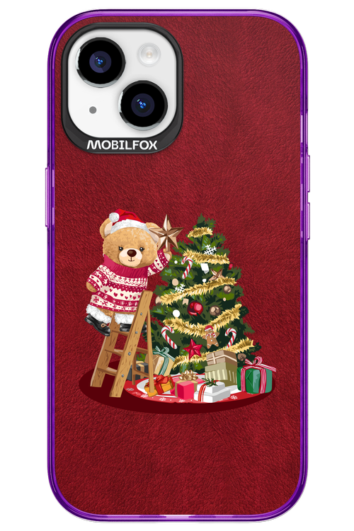 Christmas Bear (Burgundy) - Apple iPhone 15