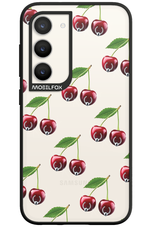 Spicy Cherries Transparent - Samsung Galaxy S23