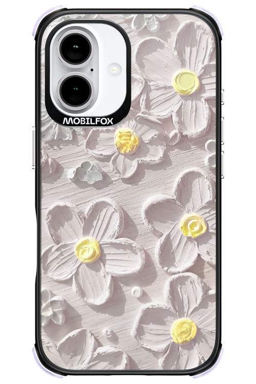 White Flowers - Apple iPhone 16