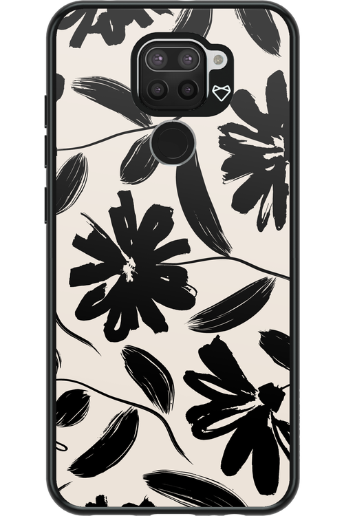 Monochrome Flowerss 2.0 - Xiaomi Redmi Note 9