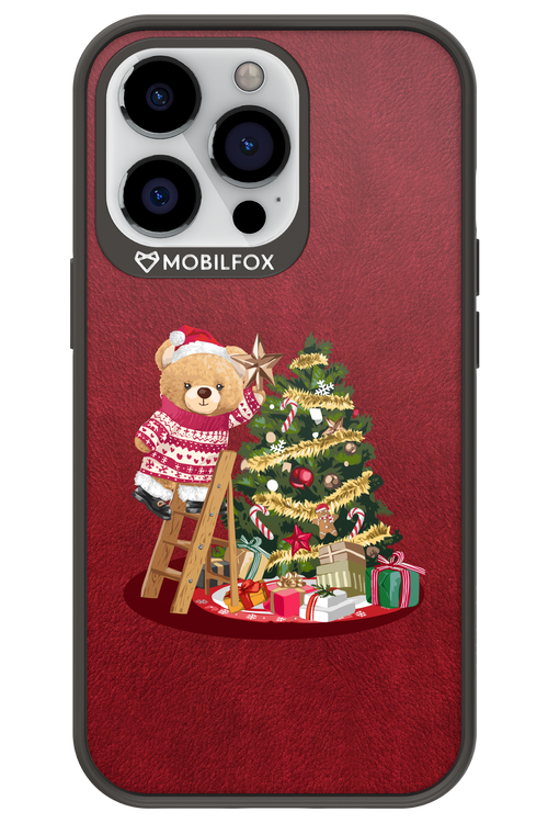 Christmas Bear (Burgundy) - Apple iPhone 13 Pro
