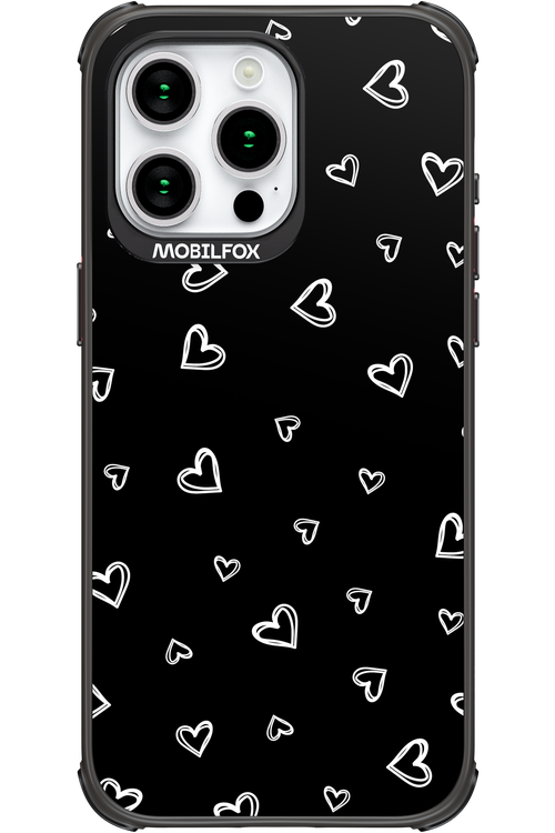 Monochrome Hearts 2.0 - Apple iPhone 15 Pro Max
