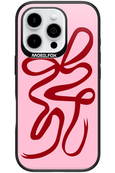 Burgundy Bow - Apple iPhone 16 Pro