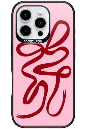 Burgundy Bow - Apple iPhone 16 Pro