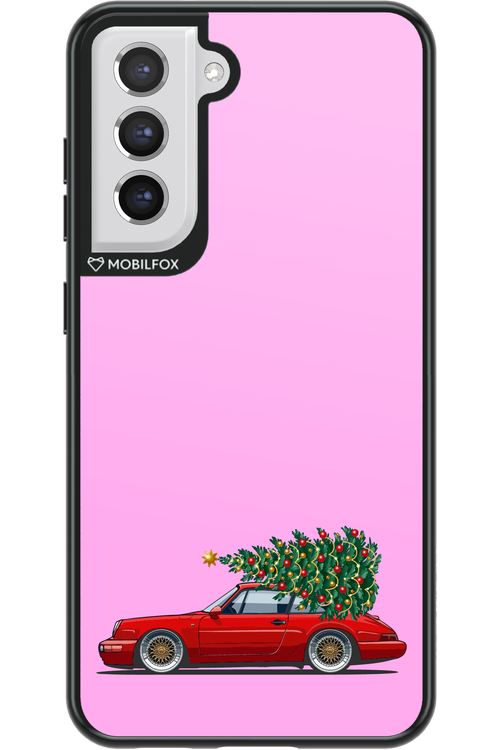 XMAS Car Pink - Samsung Galaxy S21 FE