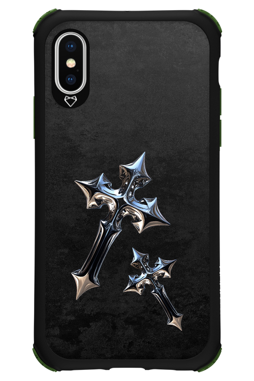 Chrome Crosses - Apple iPhone X