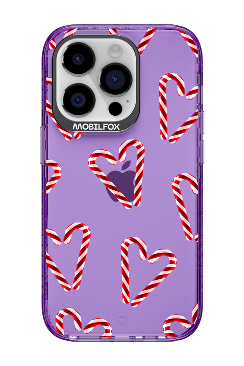 Candy Cane Hearts - Apple iPhone 14 Pro