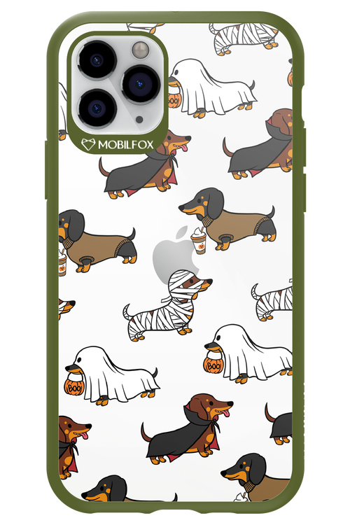 Scary Dachshund (Transparent) - Apple iPhone 11 Pro