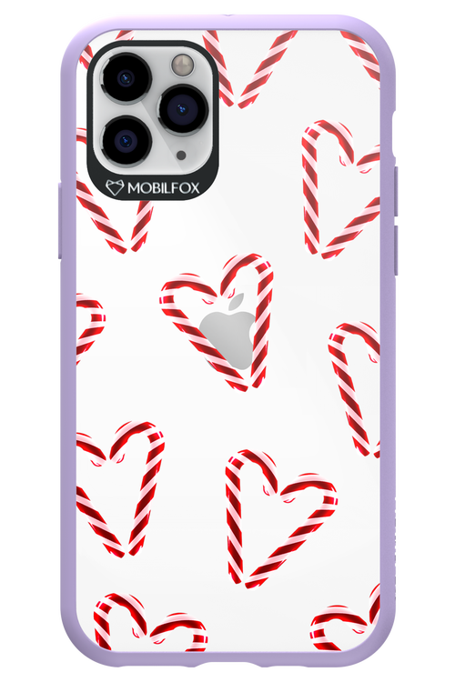 Candy Cane Hearts - Apple iPhone 11 Pro