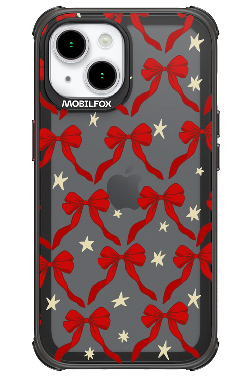 Bow & Stars (Transparent) - Apple iPhone 15