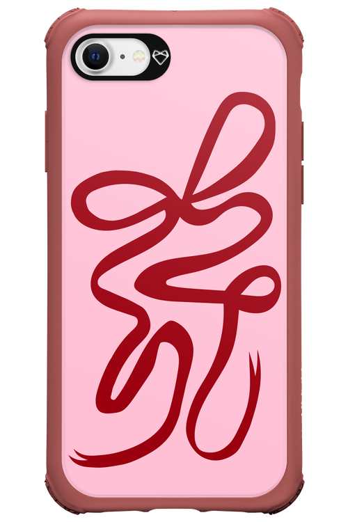 Burgundy Bow - Apple iPhone 8