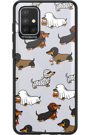 Scary Dachshund (Transparent) - Samsung Galaxy A71