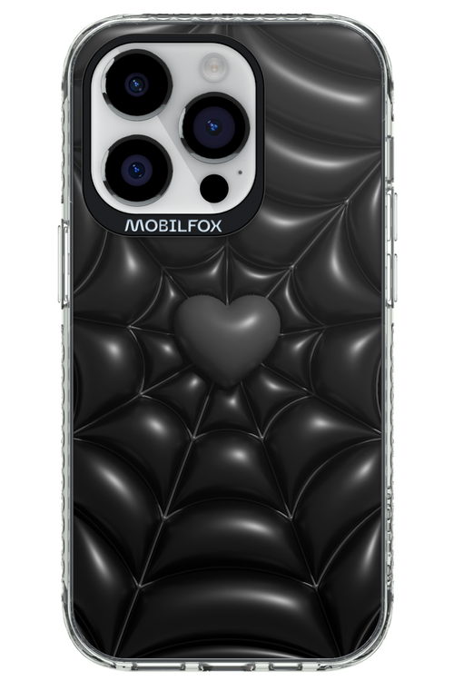 Black Spider Heart - Apple iPhone 14 Pro