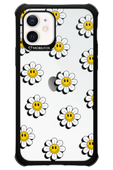 Smiley Flowers Transparent - Apple iPhone 12