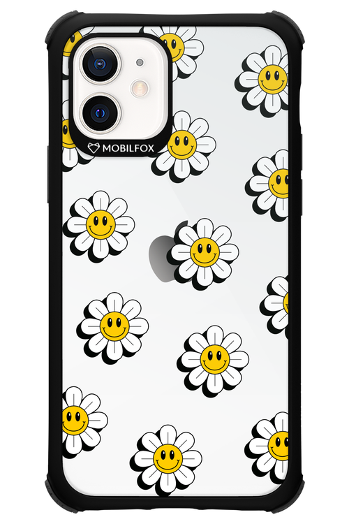 Smiley Flowers Transparent - Apple iPhone 12