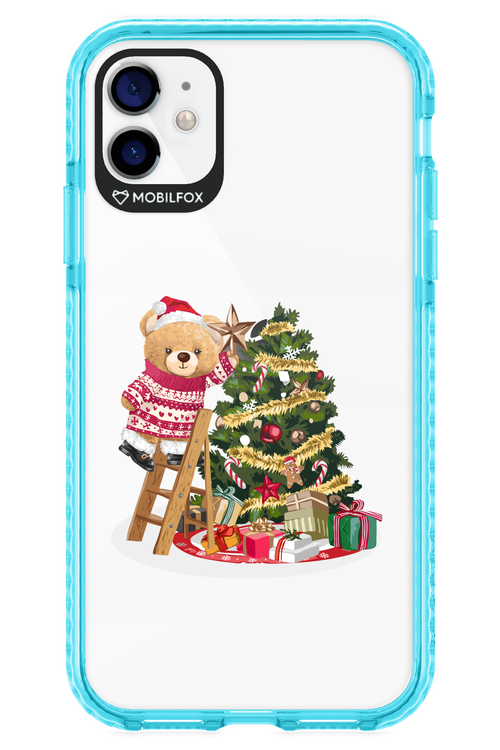 Christmas Bear (Transparent) - Apple iPhone 11